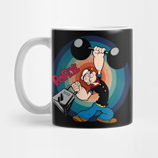 Popeyes Love Triangle Relive the Hilarious Tug-of-War Between Popeyes, Olive Oyl, and Bluto Mug